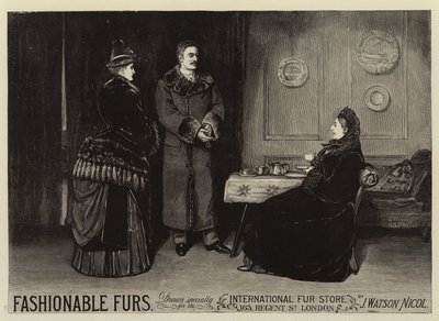 Reklam, Modaya Uygun Kürkler by John Watson Nicol